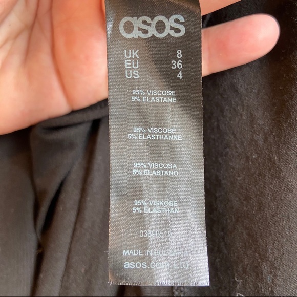 ASOS One Shoulder Form Fitting Back Slit Maxi - Picture 4 of 14